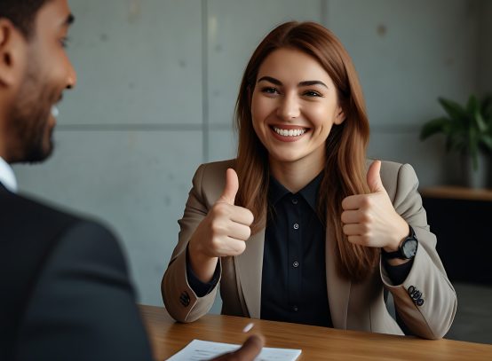 hiring-manager-giving-thumbs-up-candidate-successful-interview